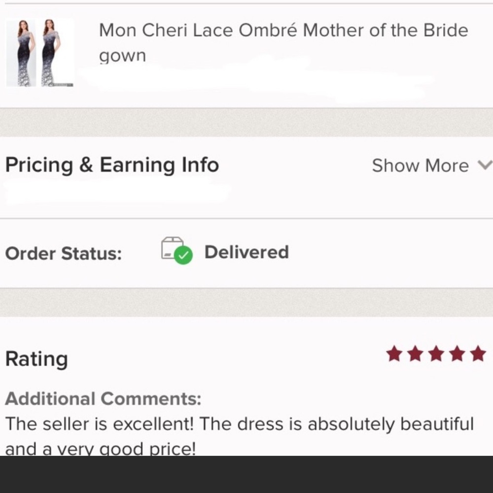 Montage by Mon Cheri Lace Ombré Mother of the Bride gown - Picture 16 of 17